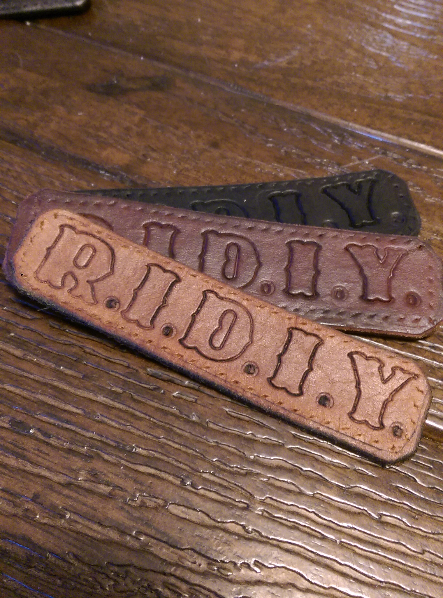 Custom R.I.D.I.Y. Leather Patches